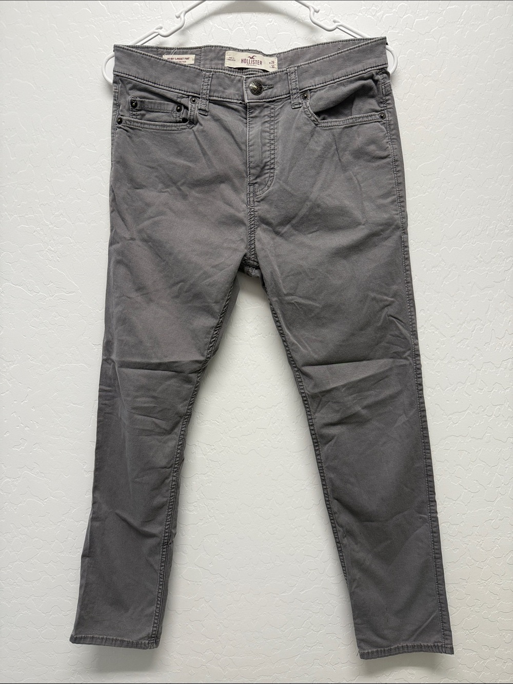 Hollister Men's Slim Charcoal Gray Jeans